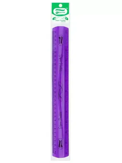 Regla super flxible Devek, 30 cm morado.