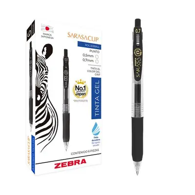 Bolígrafo de gel ZEBRA Sarasa clip punto