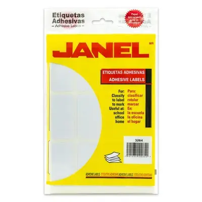 Etiqueta blanca JANEL clasica no. 24