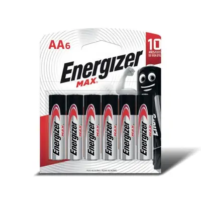 Pila Alcalina Energizer AA tira con 6 pz