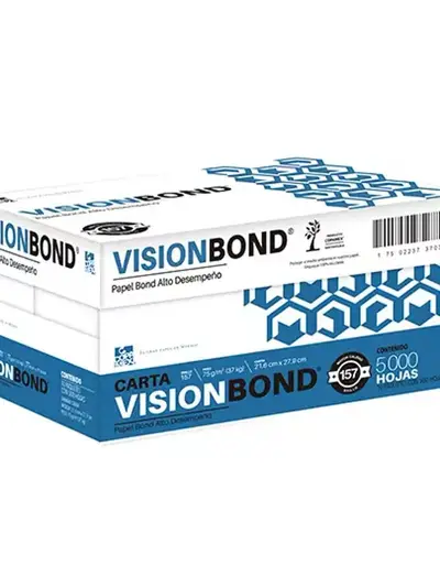 Caja de papel bond Vision tamaño carta