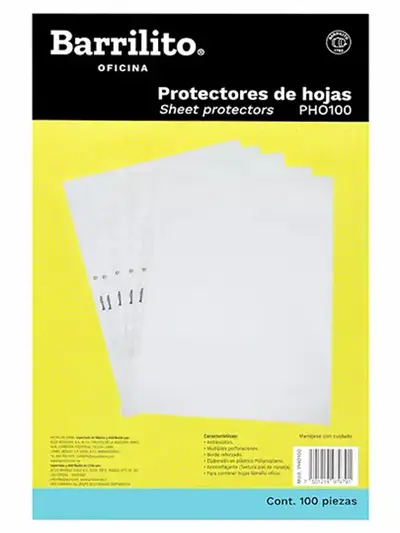 Protector de hojas oficio Barrilito