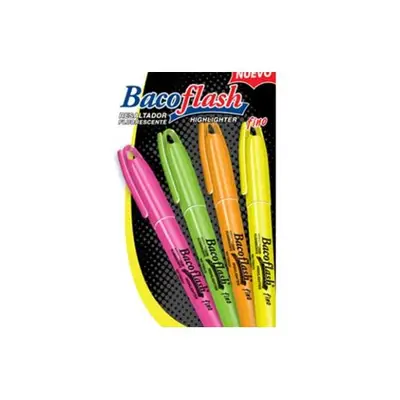Resaltador de texto BACOFLASH punto fino