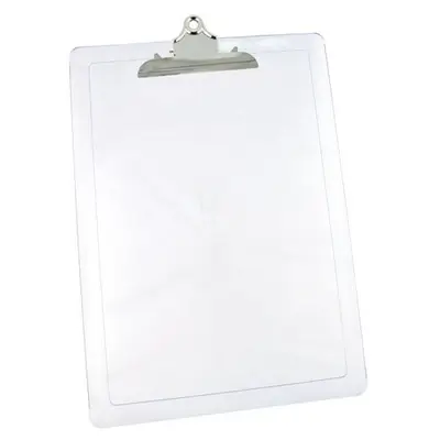 Tabla plastica carta/oficio transparente