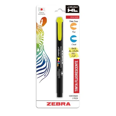 LM-Resaltador ZEBRA J-Roller HL amarillo