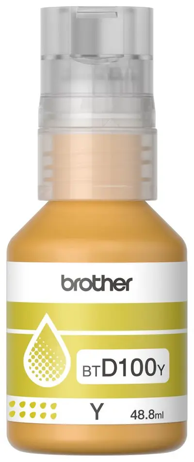 Botella de tinta Brother BTD100Y