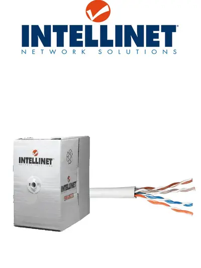 Bobina, Intellinet, 704830, Cat 5E Cca Utp 100M Multifilar Gris
