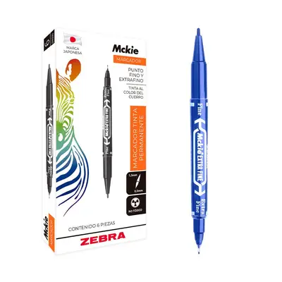 Marcador ZEBRA Mckie doble punta fino