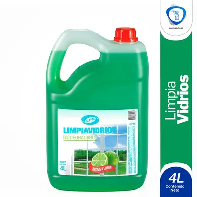 Limpiavidrios en presentacion de 4 lts