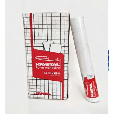 Forro adhesivo transparente JANEL 45 cm