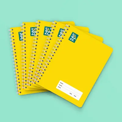 Cuaderno profesional SAZZ Unicolor doble