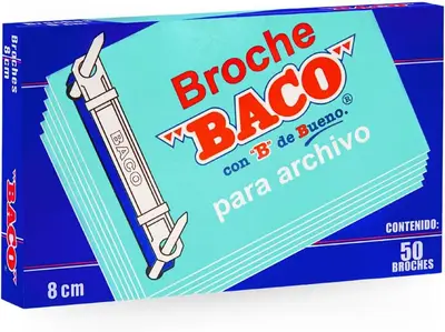 Broche BACO de 8 cm caja