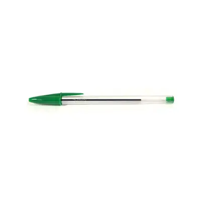 Bolígrafo BIC verde punto mediano 1.0 mm