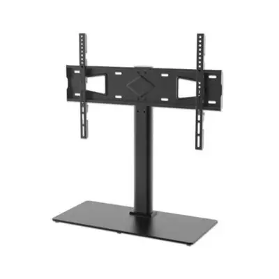 Soporte TV, Manhattan, 462297, P/mesa 45KG, 32 a 65 Altura Ajustable, Base de Vidrio