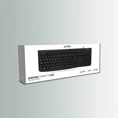 Teclado Alámbrico Inspire Prime TA222.