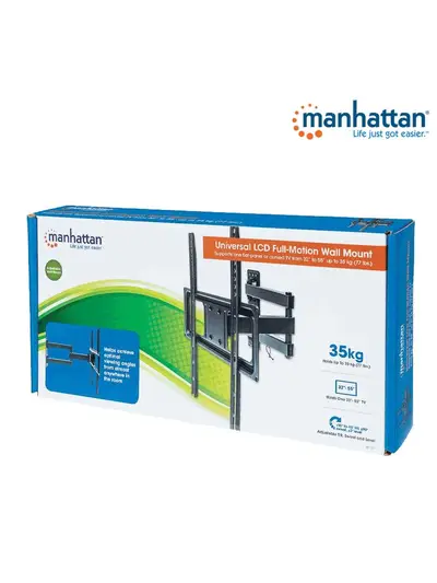 Soporte TV, Manhattan, 462266, P/pared 45KG, 32 a 55 Fijo, Bajo Perfil, Economico