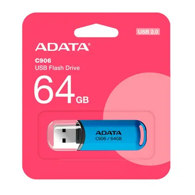 Memoria USB Adata C906, 64GB, USB 2.0, L