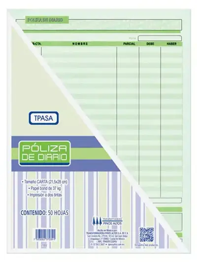 Póliza de diario Pinos Altos blíster