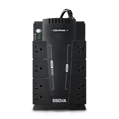 No Break Cyberpower UT550GU 550VA / 275W, Interactivo, Indicadores LED, 8 Nema 5-15R 4 Respaldo / 4 Supresin y Regulacin, Torre, Puerto USB, Green Power, 2 Años en Equipo, 1 Año en Batera.