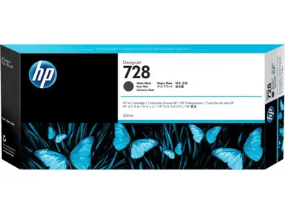 Cartucho de tinta HP 728 de 300 ml negro