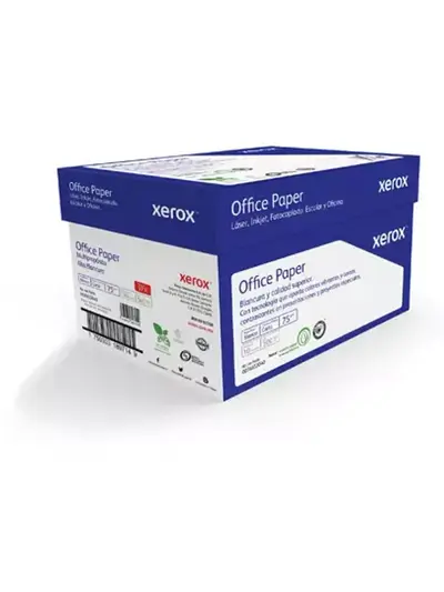Caja de papel bond Azul Xerox tamaño oficio