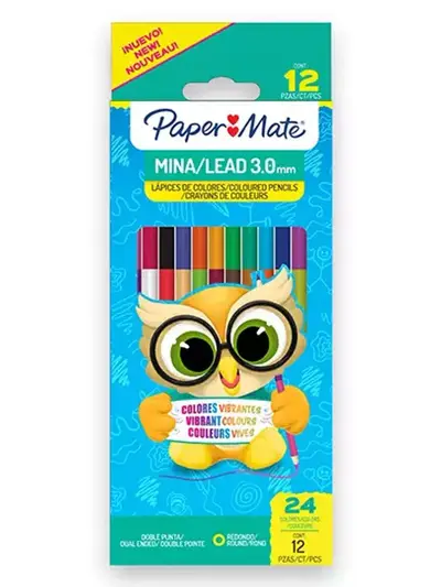 Colores Largos Paper Mate Doble punta