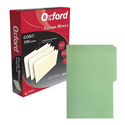 Folder manila Oxford oficio color verde