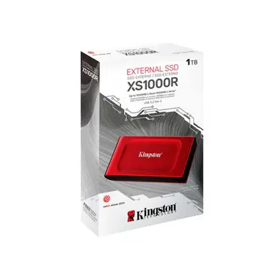 Unidad de Estado Solido Kingston Externo XS1000 1TB USB 3.2 Gen 2 LECT.1050/ESCRIT.1000 Mb/s Conector Tipo a Tipo C SXS1000/1000G