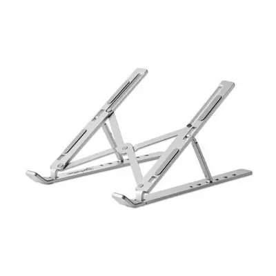 SOPORTES/MANHATTAN/462617/SOPORTE de Aluminio para Laptop o Tablet con Elevación Ajustable, Eco