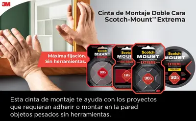 Cinta montaje extrema 25.4mm x 1.52mt