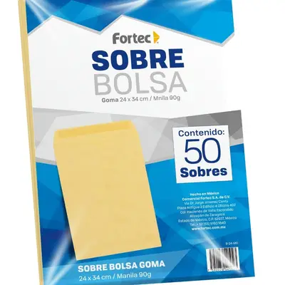 Sobre manila engomado Fortec extra