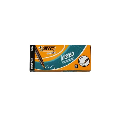 Bolígrafo BIC Cristal negro punto extra