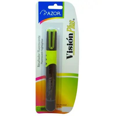Resaltador de texto Azor Vision Plus 2600AM amarillo fluorescente paquete con 12 piezas