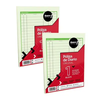 Póliza diario Rayter, tamaño carta