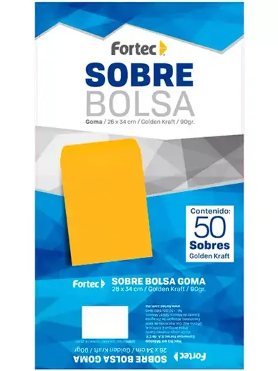 Sobre kraft engomado Fortec extra oficio
