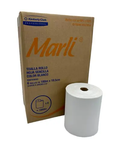 Toalla en rollo kraft Marli de 180 m