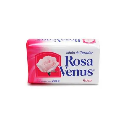 Jabon de tocador, rosa Venus de 200 gramos