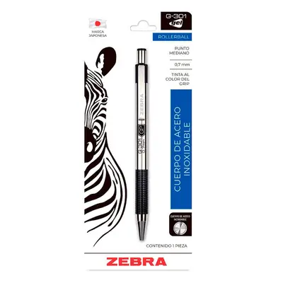 LM-Bolígrafo de gel ZEBRA G-301 punto
