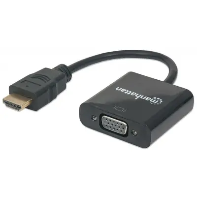 Convertidor Video, Manhattan, 151559, HDMI a Svgaaudio, Bolsa
