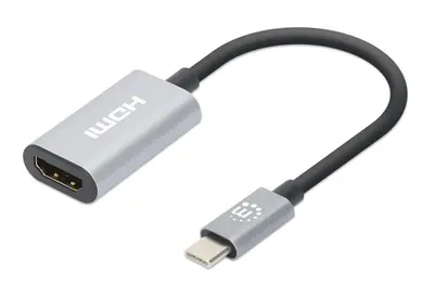 Convertidor USB, Manhattan, 153973, -c a HDMI 4K@60HZ