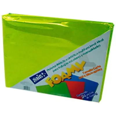 Foamy saira tamaño carta verde limon