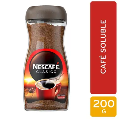 Café soluble nescafé clásico 200 gr.