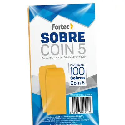 Sobre coin No. 5 Fortec Kraft económico