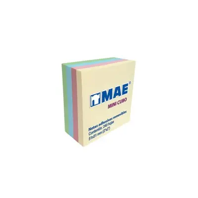 Notas Adhesivas MAE pastel 2x2pulg block