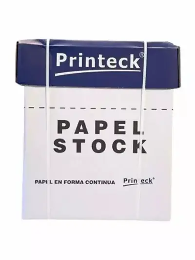 Caja de papel stock Printeck de 9.5" x