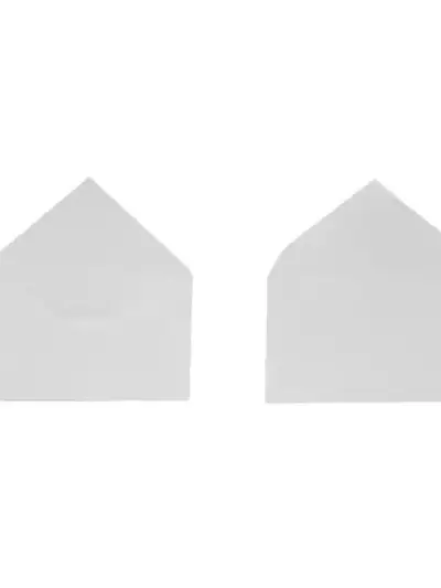 Sobre blanco social engomado Fortec caja 1 paquete con 500 PZ