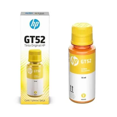 Botella de tinta amarilla HP gt52