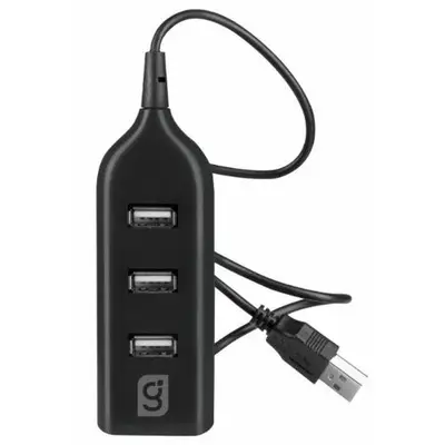 Mini hub GREENLEAF 4 puertos USB color negro