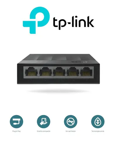 Switch Escritorio 5 Ptos Negro Tpplink LS1005G