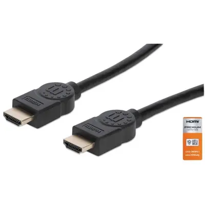 Cable HDMI, Manhattan, 355360, 2.0 Premium M-m 5.0M